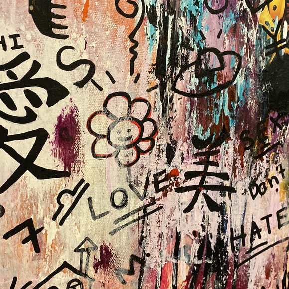 "Meet Mr Karl" 2018 - Mixed media original artwork by yours truly - 40x30 Canvas - Picture 10 of 13